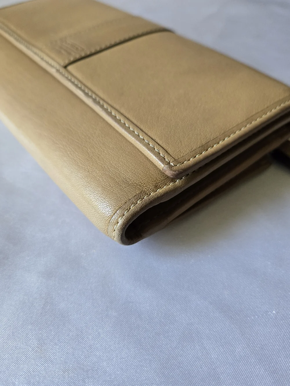 Coach Tan Leatherware Checkbook Wallet